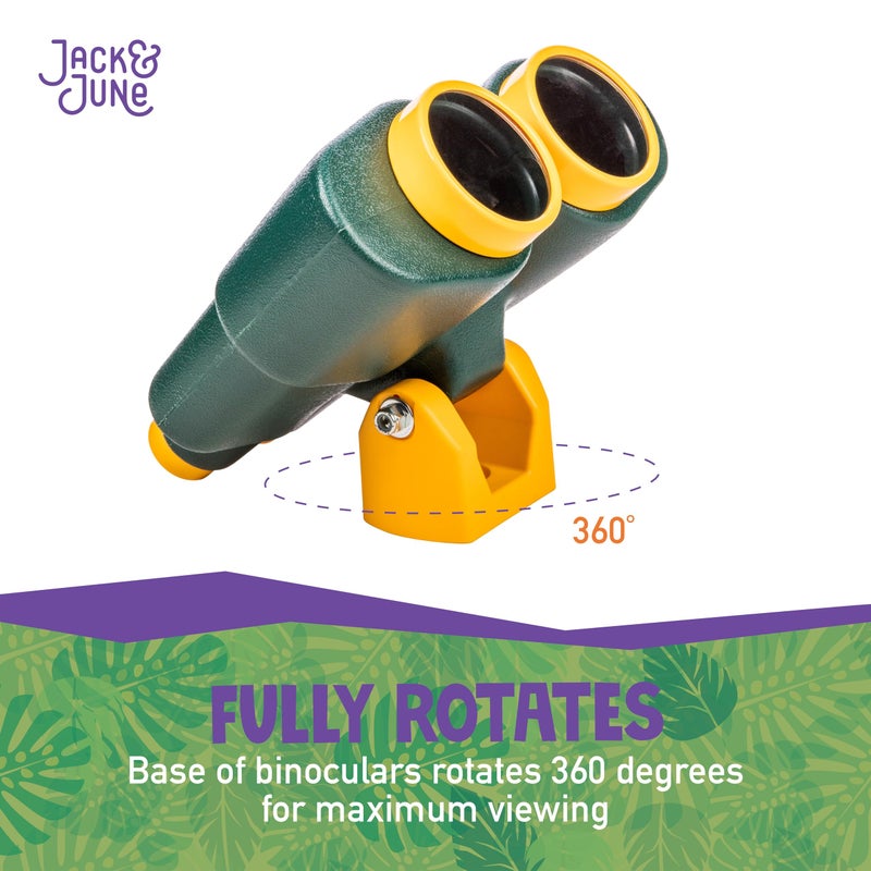 Jack and June Green and Yellow Rotating Playset Binoculars Compatible with Most Playsets - Image 4